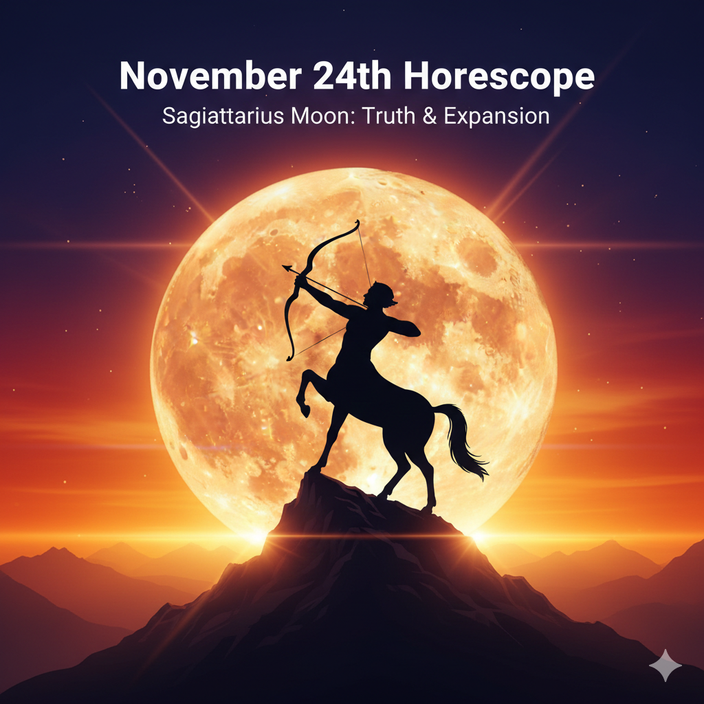 November 24th Horoscope — Guided by the Moon of Truth & Expansion